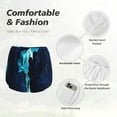thumbnail image 4 of Bixox Women's Blue Marble And Gold pattern 2 in 1 Running Shorts - Lightweight Athletic Workout Gym Yoga Shorts Liner with Pockets - XX-Large, 4 of 7