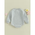 thumbnail image 4 of Bagilaanoe Newborn Baby Girl Boy Oversized Romper Sweatshirt Long Sleeve Bodysuits Letter Print Pullover 3M 6M 9M 12M 18M Infant Casual Tee Tops, 4 of 8