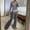 Grey, variant on Moxiu Two Piece Velour Y2k Tracksuit Women - Crop Hooded Jacket & Wide Leg Pants Lounge Set Pink,S