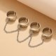 thumbnail image 4 of 1 pieza Vintage Knuckle Ring Set Moda apilable Extraíble Anillos abiertos con cadena Dedo Anillo de banda abierta Joyas para mujeres Niñas Niños Estilo punk Wmkox8yii fajkfhkj5710, 4 of 5