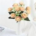 thumbnail image 5 of Linjieee Zinnia Artificial Flowers Artificial Flower Flowers Rose Wedding Bouquetss Floral Rose Flower Silk Flower Hand Tied Bouquet Pink, 5 of 6