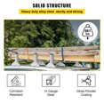 thumbnail image 3 of Portaescaleras VEVOR para techo de furgoneta, 3 barras, capacidad de 661 libras, portaequipajes de acero de barra central ajustable de 46,9 a 59,1 pulgadas, portaequipajes para canalones de lluvia, 3 of 9