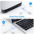 thumbnail image 3 of Wired Keyboard and Mouse Combo for Mac, Dual Type-C & USB Interface with Numeric Keypad, Compatible with MacBook Pro/Air, iMac, Mac mini/Pro, OMOTON, Silver, 3 of 8