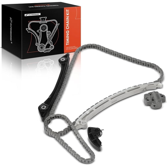 A-Premium Engine Timing Chain Kit W/Tensioner & Guide Compatible with Ford Explorer 2012-2019, Escape 2013-2019, Fusion 2013-2020, Focus 2013-2018, Edge, Mustang, Taurus, MKZ, MKC, MKT, 2.0L 2.3L