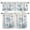 Green, variant on 3 Piece Kitchen Curtains and Valances Set Blue Cartoon Cats Cafe Curtains 24 Inch Length Cute Cats Sleeping Dreams Clouds Valance & Tier Curtain for Living Room Bedroom Small Window 54"x18"+27"x24"*2