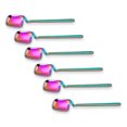 thumbnail image 1 of Bewildely Paquete de 6 cucharas de café de acero inoxidable, cucharas de leche de Chocolate, cucharas de fiesta, accesorios de vajilla, regalos Type2 NO2, 1 of 6