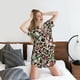 thumbnail image 5 of Fotbe Leopard Dots Conjunto de Pijama Estampado para Mujer, 2 Piezas, Ropa de Dormir con Camiseta de Manga Corta y Shorts Suaves-Medium, 5 of 6