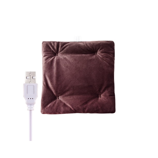 Naiovety Almohadilla de calefacción eléctrica USB para oficina, dormitorio, dormitorio de negocios, asiento y cómodo, alfombrilla para silla, Suministros térmicos Café Naiovety HA070980-04