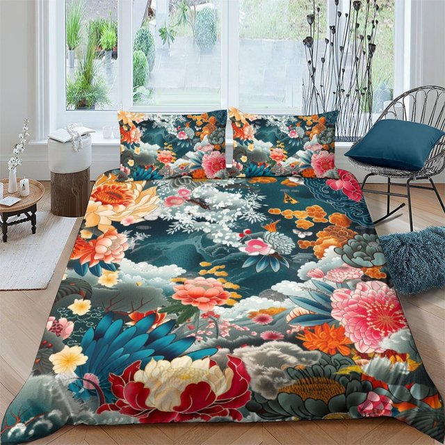 Ensembles de Literie Design Maison Strange Creatures Housse de Couette Imprimée pour Garçons Filles, Simple (68"x86 Pouces)