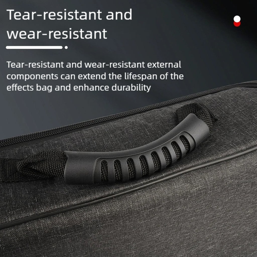 Zeiwohndc Effects Pedal Travel Bag Designed for Musicians with Reinforced Construction