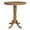 Pecan, variant on 36" Solid Wood Round Top Pedestal Table - 40.9"H - Pecan