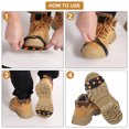 thumbnail image 5 of Uxcell Non-Slip Spikes Ice Grippers Traction Cleats with 5 Steel Studs Cleats Snow Shoe Spikes Grip Transparent, 5 of 7
