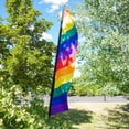 thumbnail image 4 of In the Breeze 4560 — 7-foot Rainbow Feather Banner — Large Banner for Events, Business, Sports, Pride, 4 of 5
