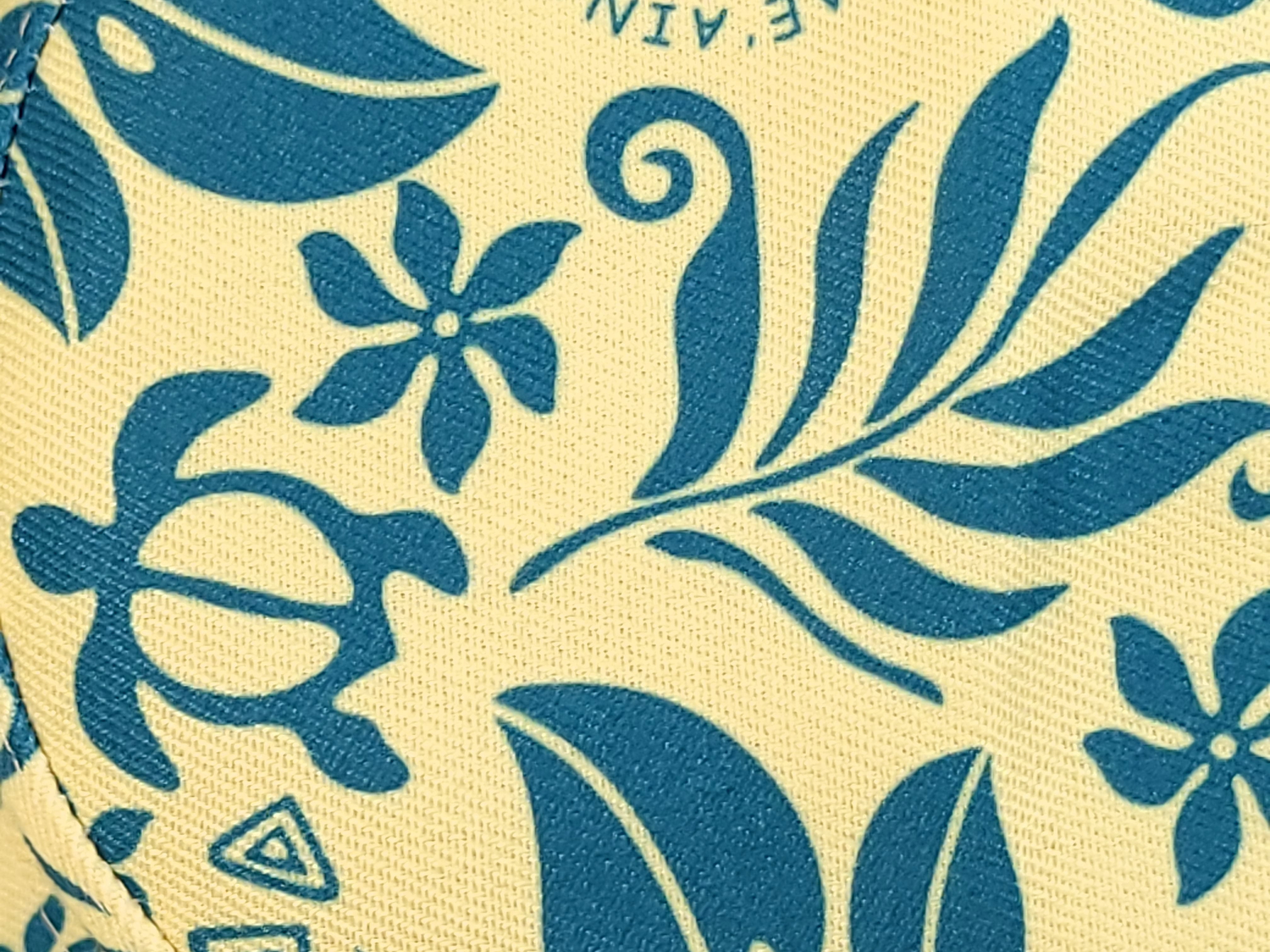 ISLAND CREW HAWAII BUCKET HAT: Honu Monstera Cream