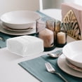 thumbnail image 4 of RENACLIPY 50Pcs White Wood Pulp Tissue Paper for Hotel Parties Embossed Soft Disposable Napkins, 4 of 6