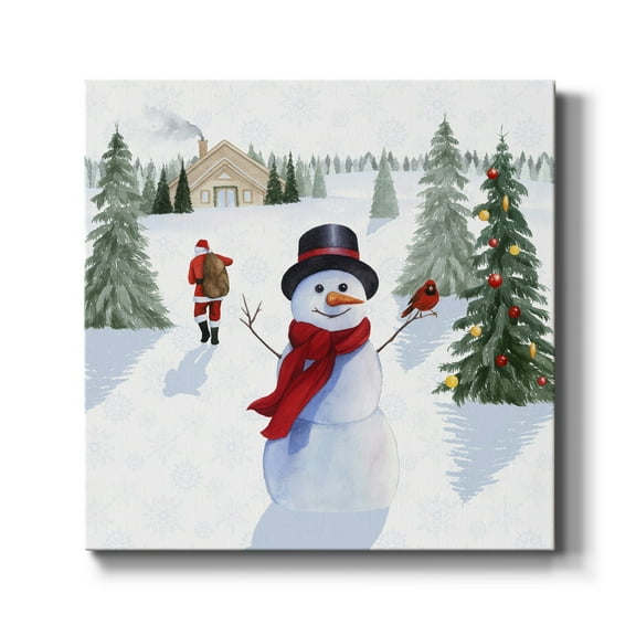 Santa's Snowmen I- Gallery Wrapped Canvas