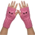 thumbnail image 2 of Puntoco Clearance Women Girl Knitted Arm Fingerless Keep Warm Winter Gloves Soft Warm Mitten, 2 of 2