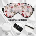 thumbnail image 3 of Uemuo Cartoon Santa and Reindeer Pattern Sleep Eye Mask - Light Blocking Sleep Mask Blocking Out Light Perfectly, Soft and Comfortable Night Eye Mask, Eye Blinder, 3 of 7