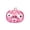 B004- Pink, variant on Mini Halloween Pumpkin Decor, Halloween Pumpkin Decorations, Kids Toys, Sensory Toys, 3X2 Inch Green Glitter Angry Face Short Squeeze Pumpkin, for Relaxation, Tension Reduction,