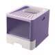thumbnail image 3 of Arenero plegable para gatos, bandeja de arena resistente, accesorios para todo tipo de mascotas Violeta, 3 of 9