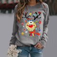 thumbnail image 5 of Womens Casual Long Sleeve Graphic Tee Shirts Crew Neck Sweatshirts Pullover Tops For Women, 5 of 7