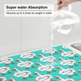 thumbnail image 5 of Yiaed Strong Goose Print Highly Absorbent Microfiber Kitchen Counter Mat, Dish Drying Pad for Dishes, Utensils, Pots and Pans, Large 18" x 24", 5 of 7