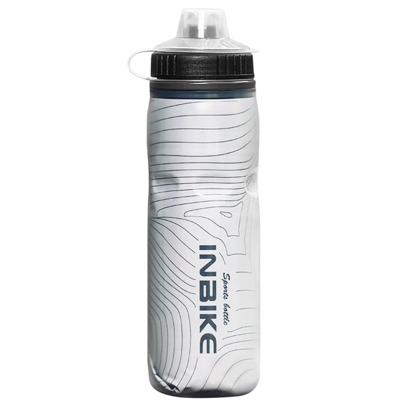 Insulated Mountain Bike Water Bottle BPA Free Cycling and Sports Squeeze Bottle with Dust Cover