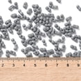 thumbnail image 4 of 1Pound Rubberized Style Glass Seed Beads Peanut Gray 6~6.5x3~3.5x3~3.5mm Hole: 1mm about 4500pcs/poundDIY, 4 of 4