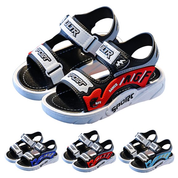 Dakaela 2-11Y Toddler Boys Sandals Double Straps Cute Open Toe Summer Sandal Little Kid Non Slip Outdoor Sport Beach Water Shoes Blue