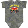 thumbnail image 3 of Inktastic Monster Truck Little Bro Boys Baby Bodysuit, 3 of 5