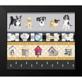 thumbnail image 2 of Metz, Andi 13x12 Black Modern Framed Museum Art Print Titled - A Dogs Life on Plaid Panels, 2 of 5