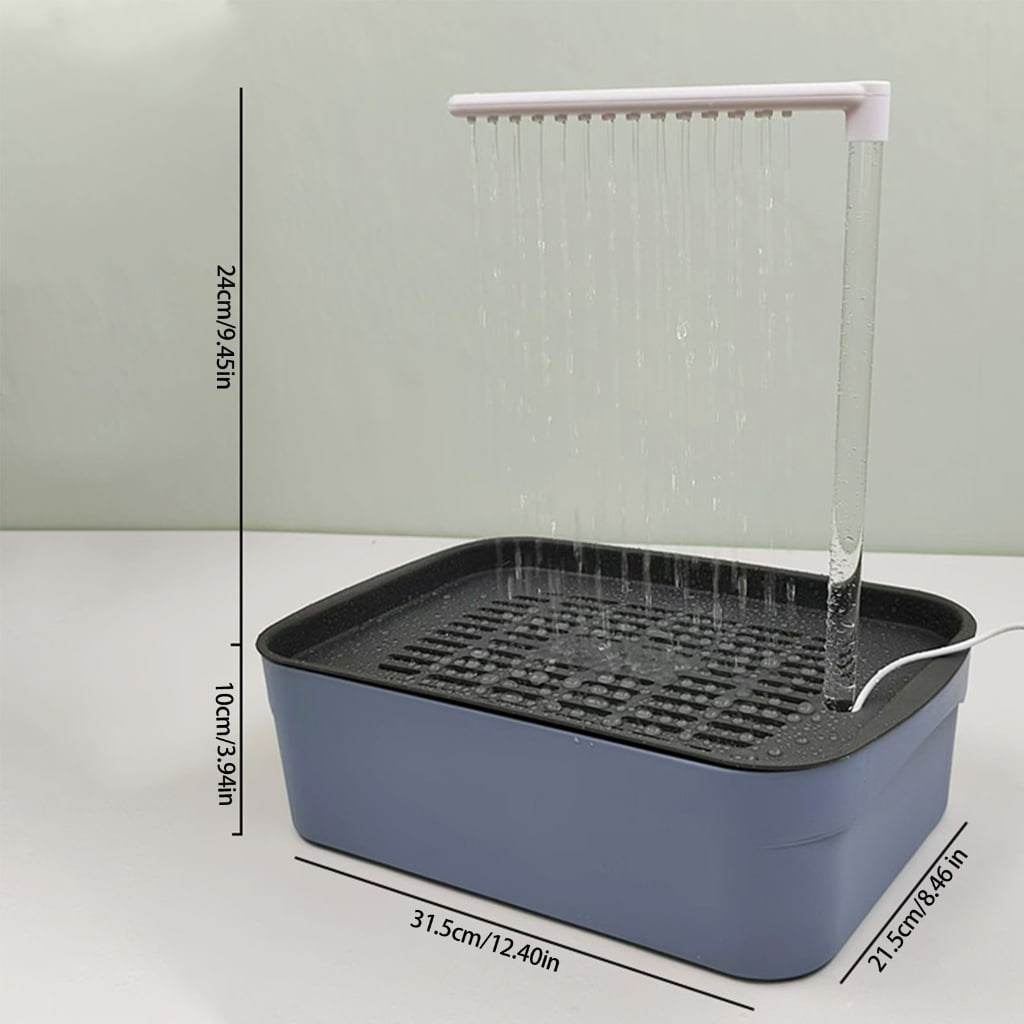 Automatic Bird Fountain Bird Shower Recirculating Fountain for Small Pet Birds Fountain Pet Bird Bath Tub