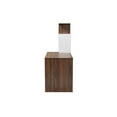 thumbnail image 4 of Baxton Studio Rowan Modern and Contemporary Two-Tone White and Walnut Brown Finished Wood Storage Computer Desk with Shelves, 4 of 8