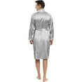 thumbnail image 5 of Men‘s Imitation Silk Nightgown Long-Term And Taking Straps, 5 of 5