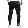 thumbnail image 5 of Men Outdoor Cargo Trousers Men Drawstring Cotton Track Pant Men Sportswear Men Fashion Stretch Sports Pants Waterproof Wear-Resistant Hiking Running Trousers, 5 of 5