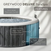 Intex Pool Vacuum with PureSpa Plus 6 Person Inflatable Hot Tub, Greywood