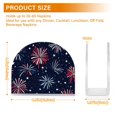 thumbnail image 4 of Yayeee Napkin Holder for Table Kitchen Paper Tissue Organization, Red and Blue Fireworks Pattern, 4 of 8