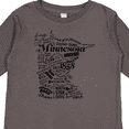 thumbnail image 4 of Inktastic Minnesota State Word Salad Boys or Girls Long Sleeve Toddler T-Shirt, 4 of 5