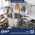 thumbnail image 2 of Juego de ollas Oster Platinum Silverbolt de 6 piezas de acero inoxidable, 2 of 9