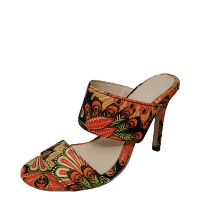

VerPetridure Summer Sandals for Women 2023 Women s Sexy Banquet Ethnic Print Fish Mouth Open Toe High Heel Sandals Slippers