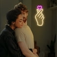 thumbnail image 4 of Lumoonosity Finger Heart Neon Signs Premium LED Neon Sign, 4 of 6