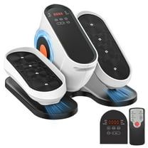 RICAN Under Desk Elliptical Machine, Electric Ellipse Leg Exerciser While Sitting for Seniors Adults with Remote Control & 12 Adjustable Speeds, Noiseless Ellipse Leg Exerciser for Home Use