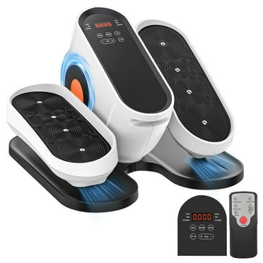 RICAN Under Desk Elliptical Machine, Electric Ellipse Leg Exerciser While Sitting for Seniors Adults with Remote Control & 12 Adjustable Speeds, Noiseless Ellipse Leg Exerciser for Home Use