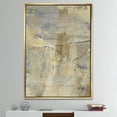 thumbnail image 2 of Designart ' Geometric Cream Block I ' Modern Glam Framed Canvas, 2 of 3