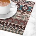 thumbnail image 3 of Aztec Decor Placemats Set of 6,Southwestern Geometric Vintage Rustic Farmhouse Native American Navajo Print Table Mats for Home Dining Table Kitchen Farm Party 6PCS, 3 of 5