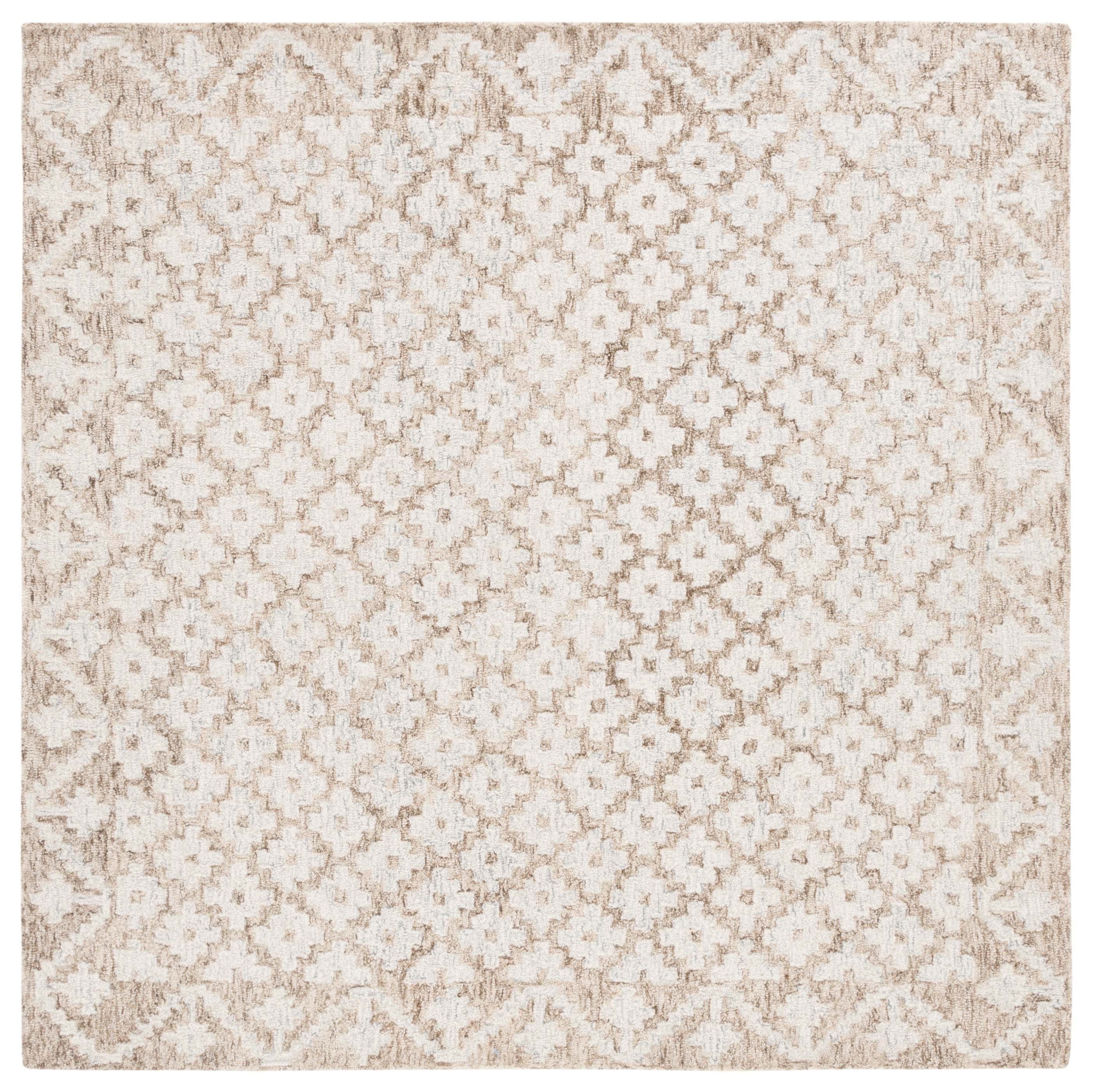Safavieh Metro Frigg Floral Area Rug, Beige/Sage, 8' x 8' Square