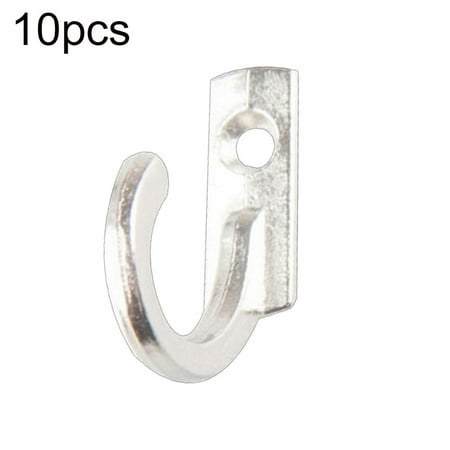 

WindC 10Pcs Vintage Single Mini Prong Hook Wall Door Cabinet Hanger Clothes Organizer