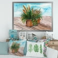 thumbnail image 3 of Designart 'Green Stems With Yellow Spikelets of Houseplant' Traditional Framed Art Print, 3 of 4