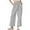 Gray, variant on Taqqpue Womens Plus Size Linen Pants Elastic Waist Drawstring Summer Loose Fit Pants Beach Casual Trousers with Pockets S-5XL