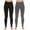 Charcoal Black, variant on Just Love Ladies Solid Fleece Lined Seamless Leggings (Pack of 2) 6816-C-XS-S (Black Black, Medium / Large)